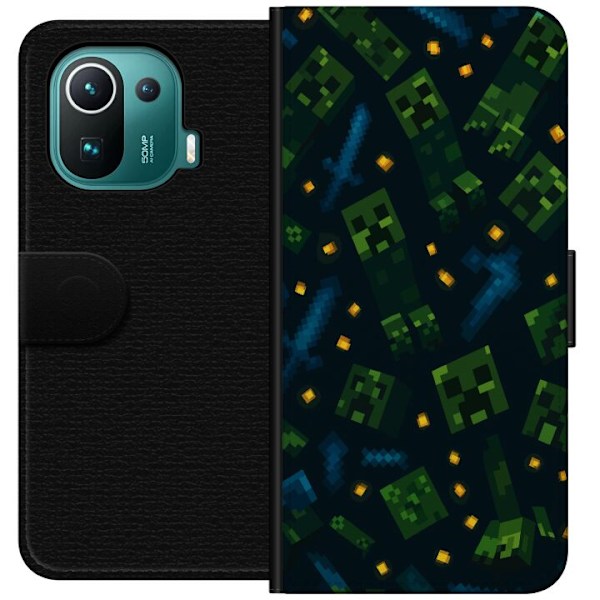 Xiaomi Mi 11 Pro Plånboksfodral Minecraft Dungeons Mob