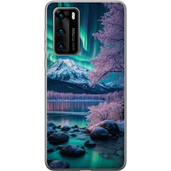 Huawei P40 Läpinäkyvä kuori Norrsken