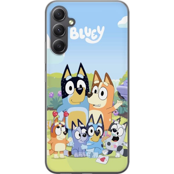 Samsung Galaxy A05s Läpinäkyvä kuori Bluey puhelinkotelo koko perheen kanssa värikkäässä suunnittelussa
