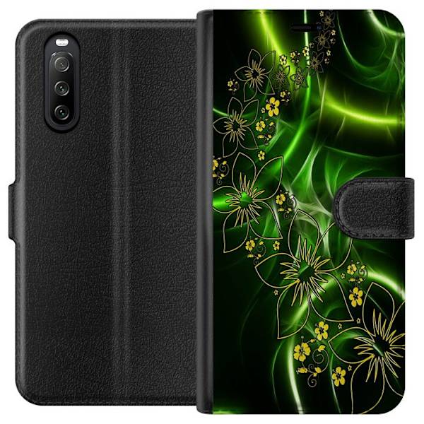 Sony Xperia 10 III Lompakkokotelo Kukat