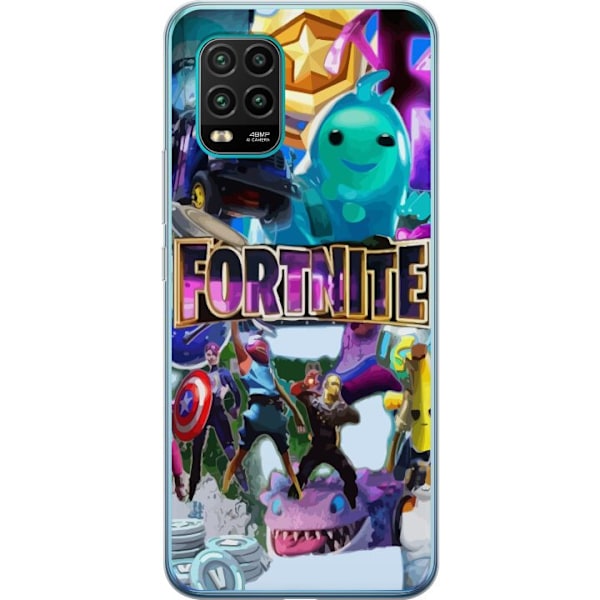 Xiaomi Mi 10 Lite 5G Läpinäkyvä kuori Fortnite