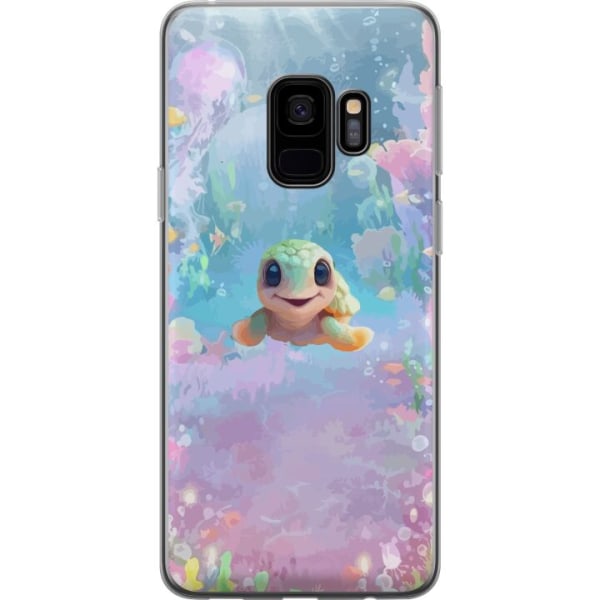 Samsung Galaxy S9 Läpinäkyvä kuori kilpikonna