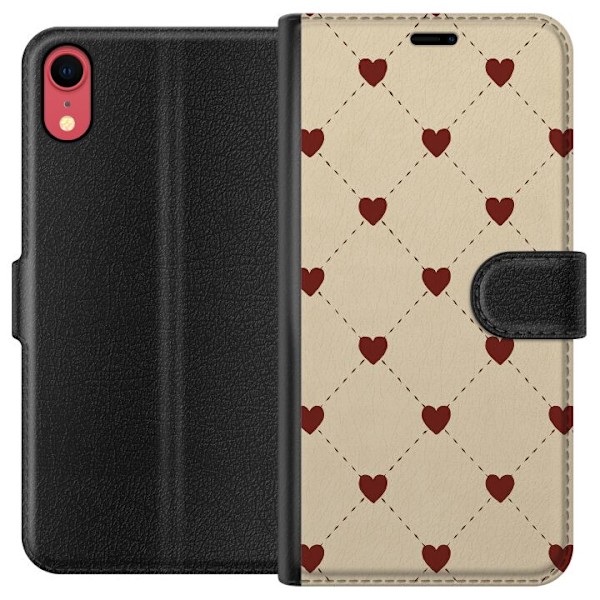 Apple iPhone XR Lommeboketui Hjertegrind