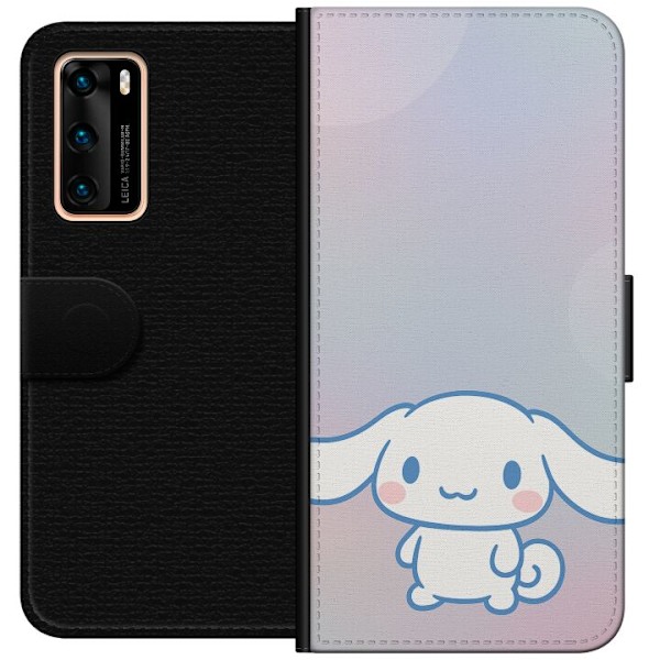 Huawei P40 Tegnebogsetui Kawaii Sanrio Cinnamonroll