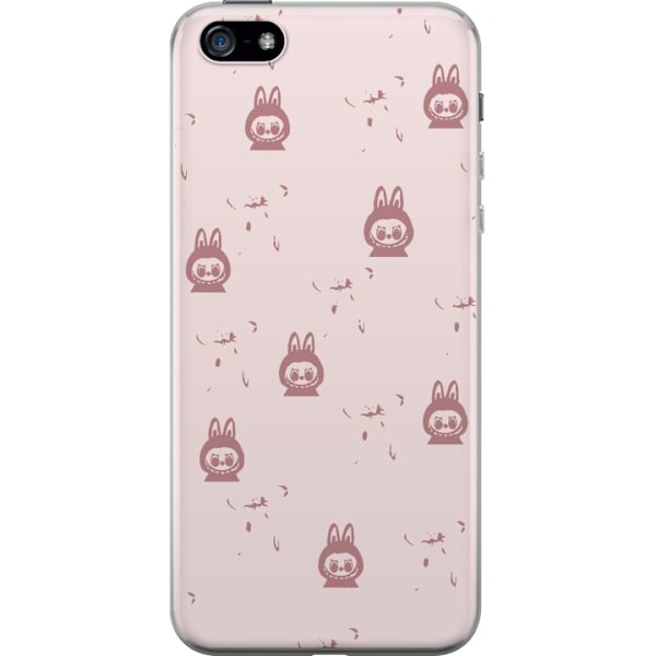 Apple iPhone 5 Läpinäkyvä kuori Labubu Neon Pop - Neonväri