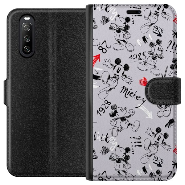 Sony Xperia 10 III Tegnebogsetui Disney mønster