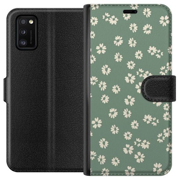 Samsung Galaxy A41 Tegnebogsetui Blomsterdrøm - Farverigt Blomstermønster