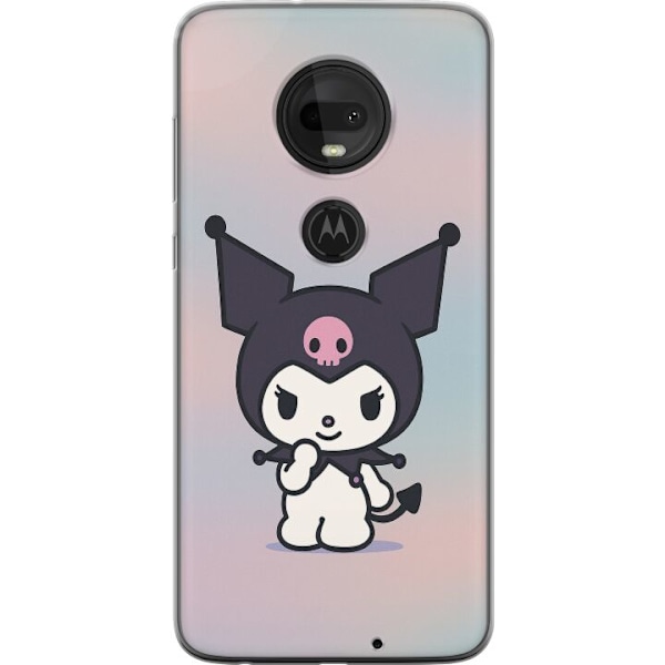 Motorola Moto G7 Genomskinligt Skal Kawaii Sanrio Kuromi