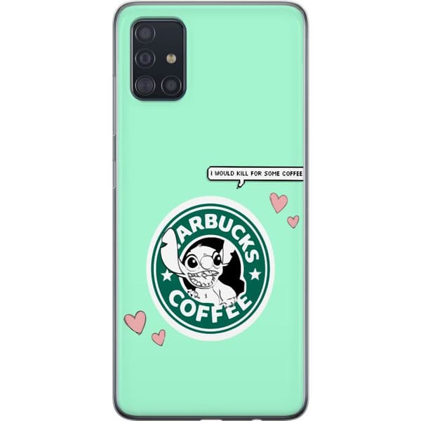 Kompatibel Mobilcover til Samsung Galaxy A51 Stitch Kaffe