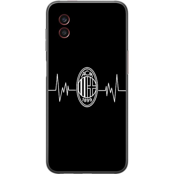 Samsung Galaxy Xcover6 Pro Genomskinligt Skal AC Milan