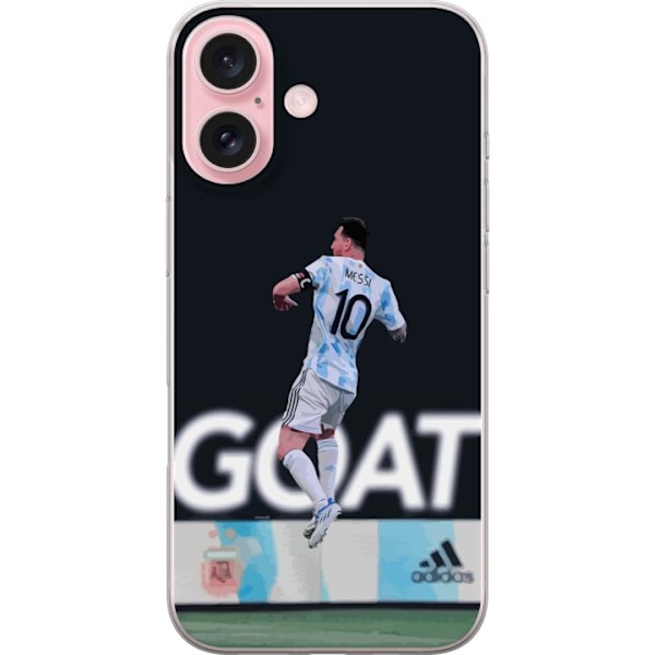 Apple iPhone 16 Gennemsigtig cover Lionel Messi