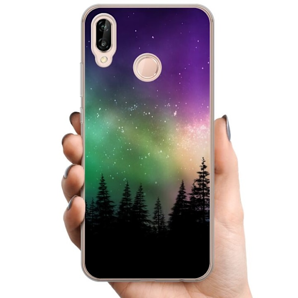 Huawei P20 lite TPU Mobilskal Northern Lights