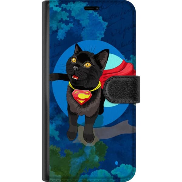 Kompatibel Tegnebogsetui til Samsung Galaxy A23 Superkatt blå