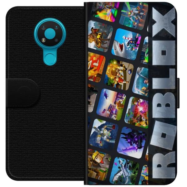 Kompatibelt Lommeboketui til Nokia 3.4 Roblox