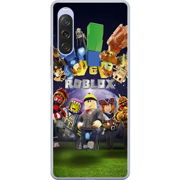 Sony Xperia 10 V Genomskinligt Skal Roblox Värld – Gamingäventyr för Barn & Ungdomar