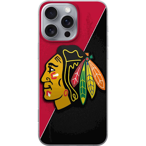 Apple iPhone 16 Pro Max Gennemsigtig cover Chicago Blackhawks