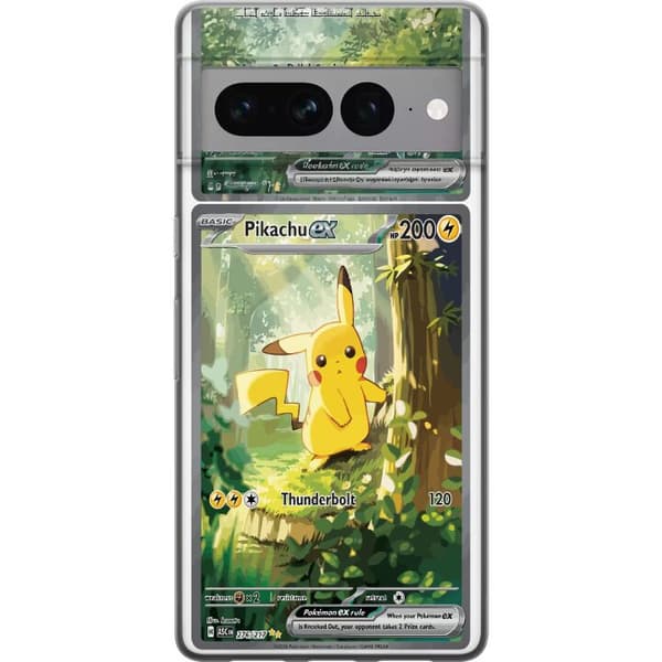 Kompatibelt Mobilskal till Google Pixel 7 Pro Pikachu grön