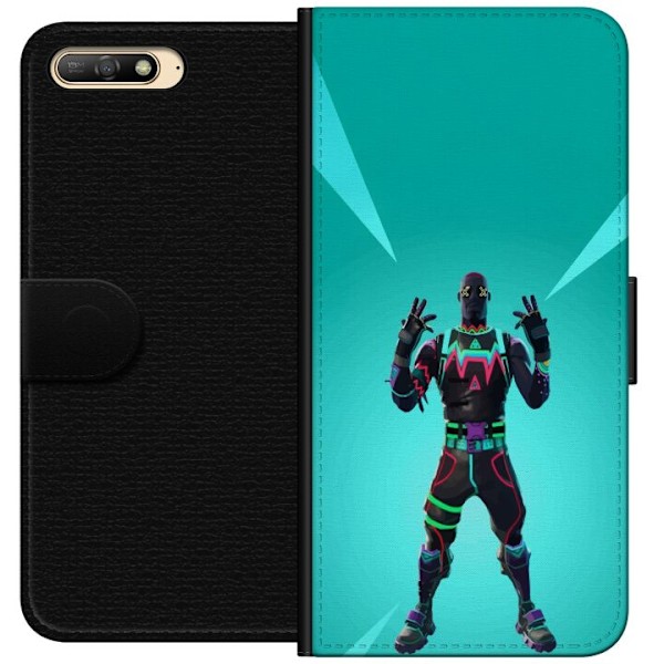 Huawei Y6 (2018) Tegnebogsetui sort ridder fortnite