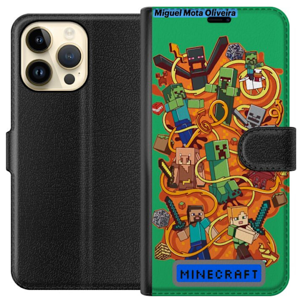 Apple iPhone 15 Pro Max Lommeboketui Minecraft