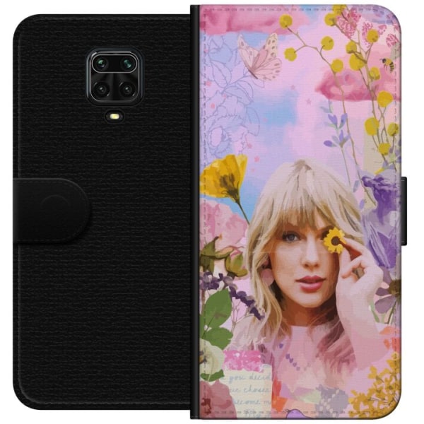 Xiaomi Redmi Note 9S Plånboksfodral Taylor Swift - Blomma