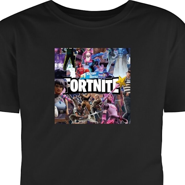 Lasten T-paita | Mukava T-paita Lapsille Fortnite musta 7-8 Vuotta