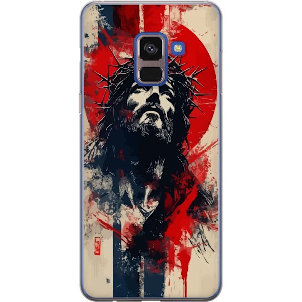 Samsung Galaxy A8 (2018) Genomskinligt Skal Jesus med kors – kristet motiv med stark symbolik om tro och hopp