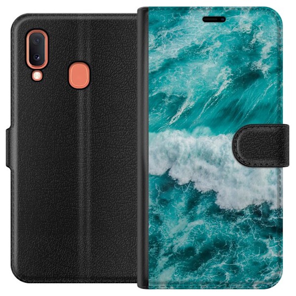 Samsung Galaxy A20e Lompakkokotelo Meri