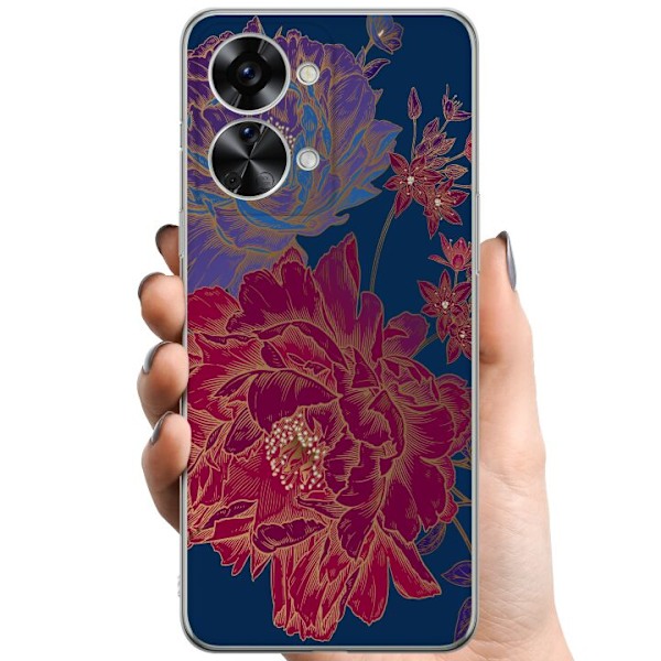 OnePlus Nord 2T TPU Mobildeksel Blomster