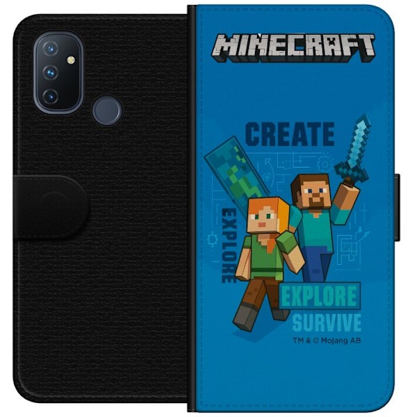 OnePlus Nord N100 Tegnebogsetui Minecraft Huler