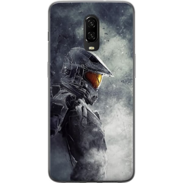 OnePlus 6T Gennemsigtig cover Fortnite - Master Chief