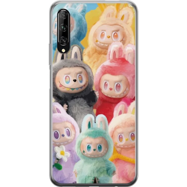 Huawei P smart Pro 2019 Genomskinligt Skal Labubu Sketch Style – Handritat monster i tusch