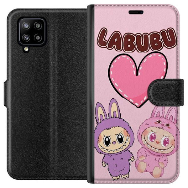 Samsung Galaxy A42 5G Lompakkokotelo Labubu Pink Monster