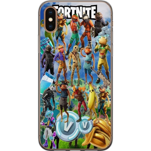 Apple iPhone X Läpinäkyvä kuori Fortnite