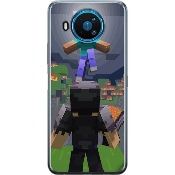 Nokia 8.3 5G Läpinäkyvä kuori Minecraft