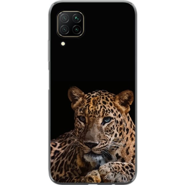 Huawei P40 lite Läpinäkyvä kuori Leopard