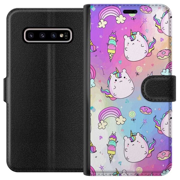 Kompatibelt Lommeboketui til Samsung Galaxy S10+ Enhelt