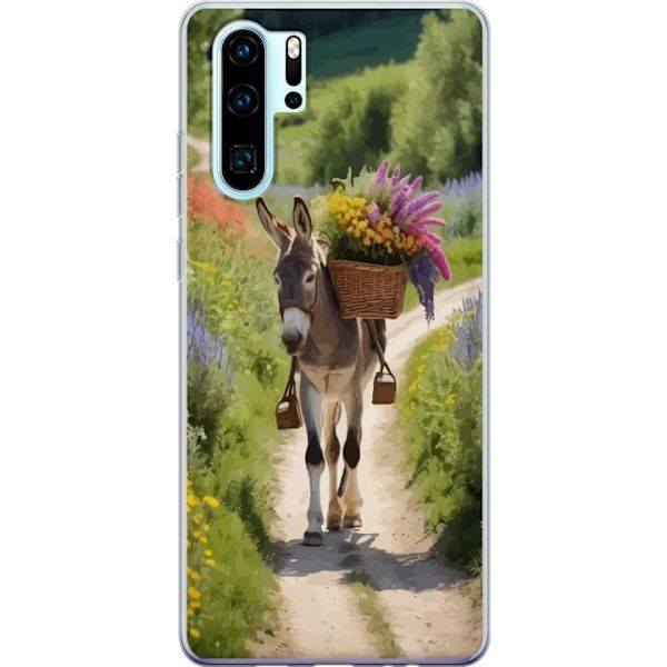 Huawei P30 Pro Genomskinligt Skal Åsna Djurmotiv Rolig Design Naturmotiv Populär Dekor Humor Grafiskt Djurtema Exotiskt