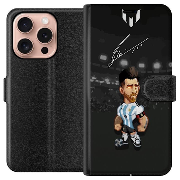 Apple iPhone 16 Pro Lommeboketui Messi