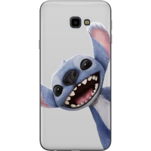 Samsung Galaxy J4+ Läpinäkyvä kuori Stitch liikkeessä - Ka