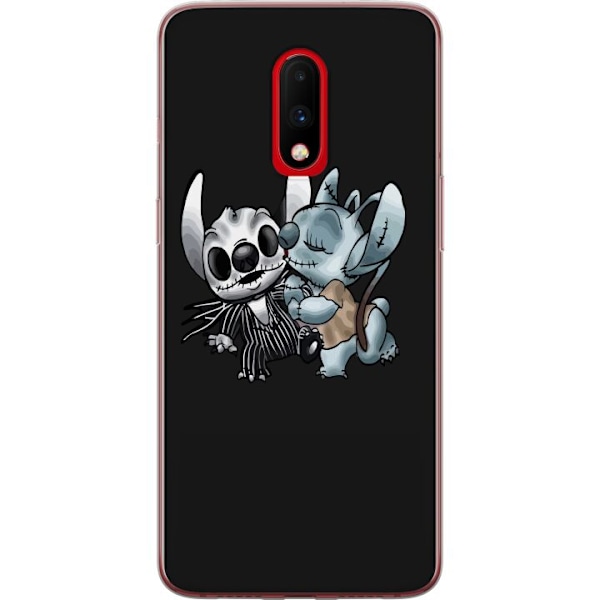 OnePlus 7 Gjennomsiktig deksel Halloween lilo & stitch 2024