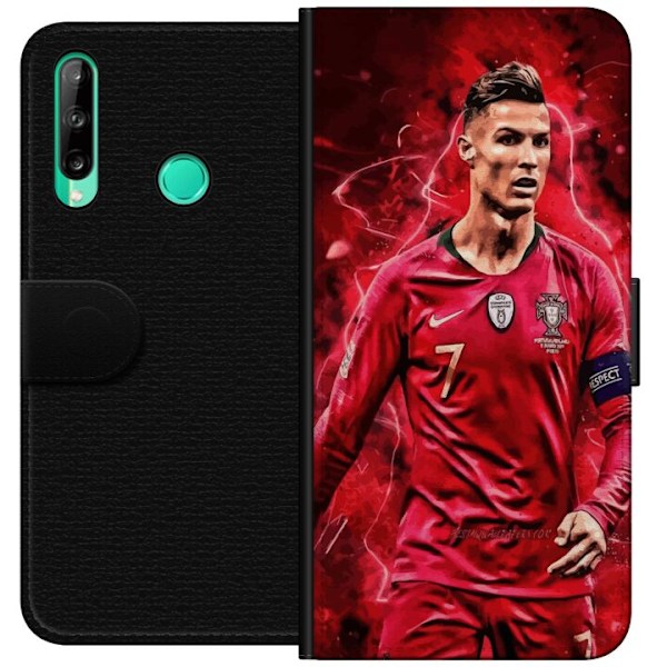 Huawei P40 lite E Lompakkokotelo Ronaldon Taidot - CR7 Suunnit