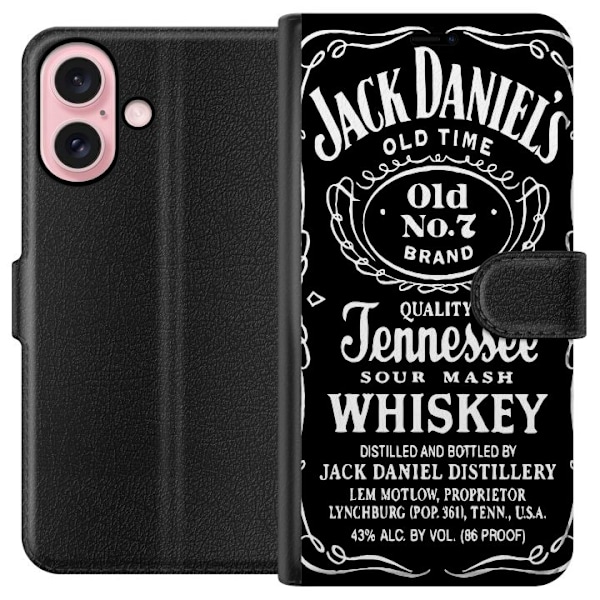 Apple iPhone 16 Lommeboketui Jack Daniels