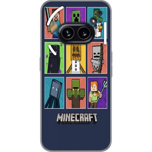 Nothing Phone (2a) Gjennomsiktig deksel Minecraft