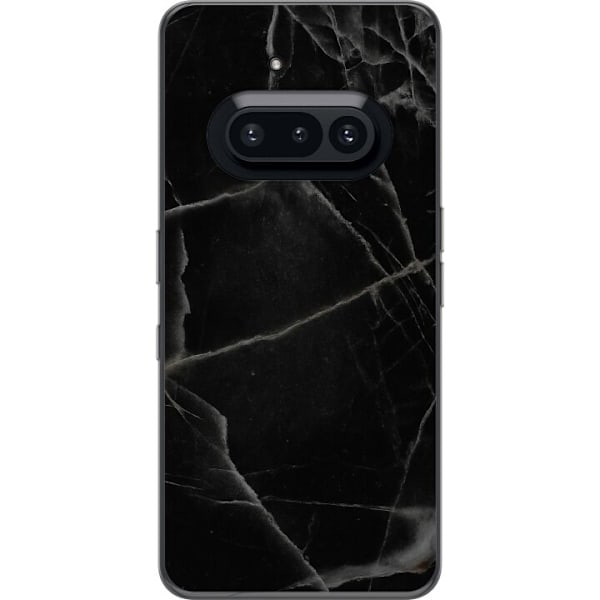 Nothing Phone (3a) Gennemsigtig cover Sort marmor
