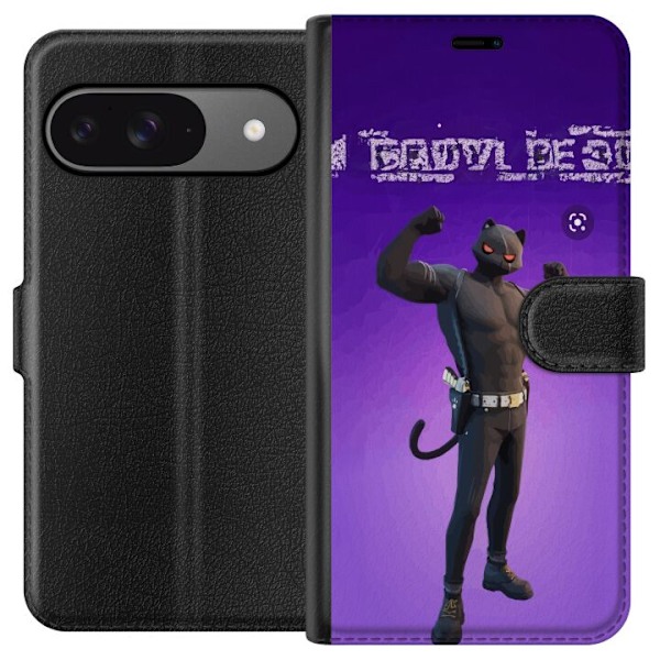 Google Pixel 9 Pro Lommeboketui Fortnite - Meowscles