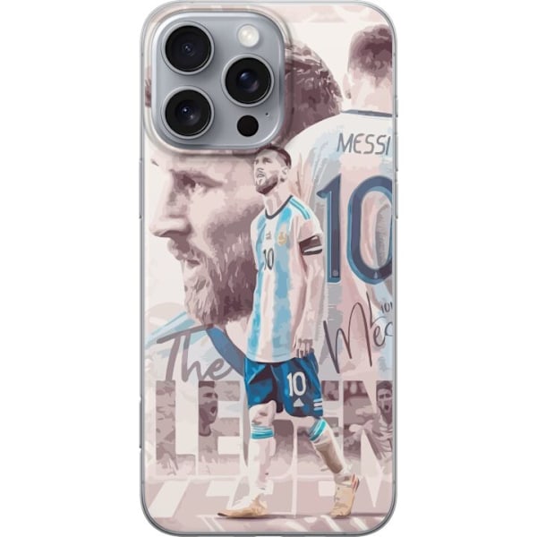 Apple iPhone 16 Pro Max Gjennomsiktig deksel Messi