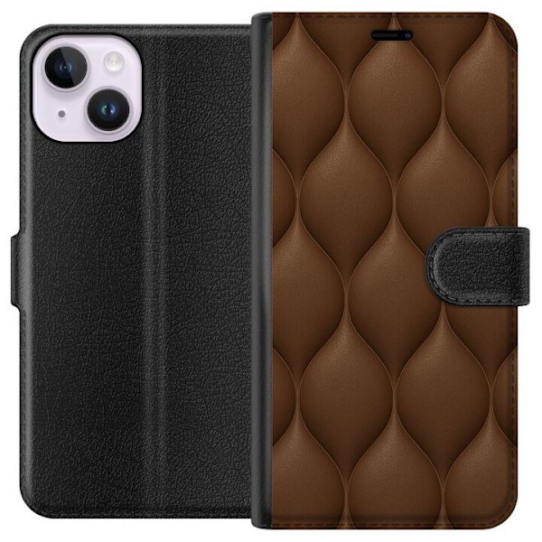 Apple iPhone 14 Plånboksfodral Cocoa Scales