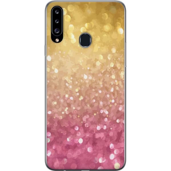 Yhteensopiva Puhelinkuori Samsung Galaxy A20s Kimaltelee