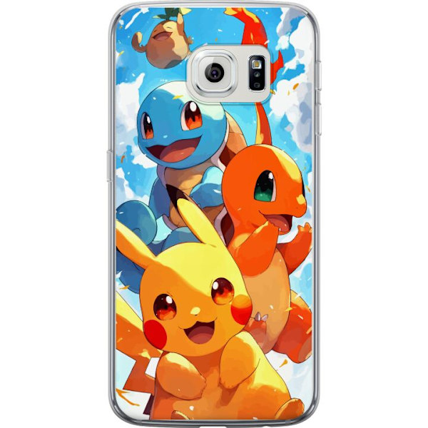 Samsung Galaxy S6 edge Läpinäkyvä kuori Pocket Creatures - innoittanut Pokémonista mainitsematta nimeä