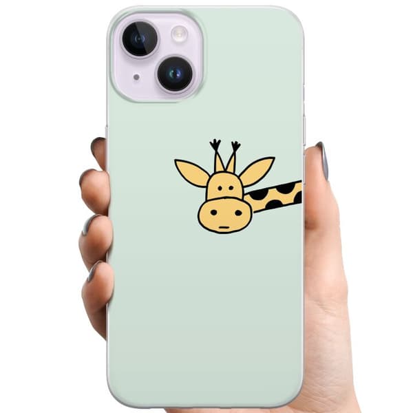 Kompatibelt Mobilskal till Apple iPhone 15 Giraff